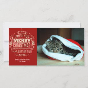 Cartes Pour Fêtes Annuelles Un minimum de photos Joyeux Noël