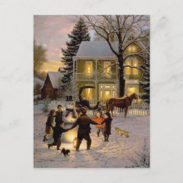 Cartes Pour Fêtes Annuelles Un Noël ancien de mode