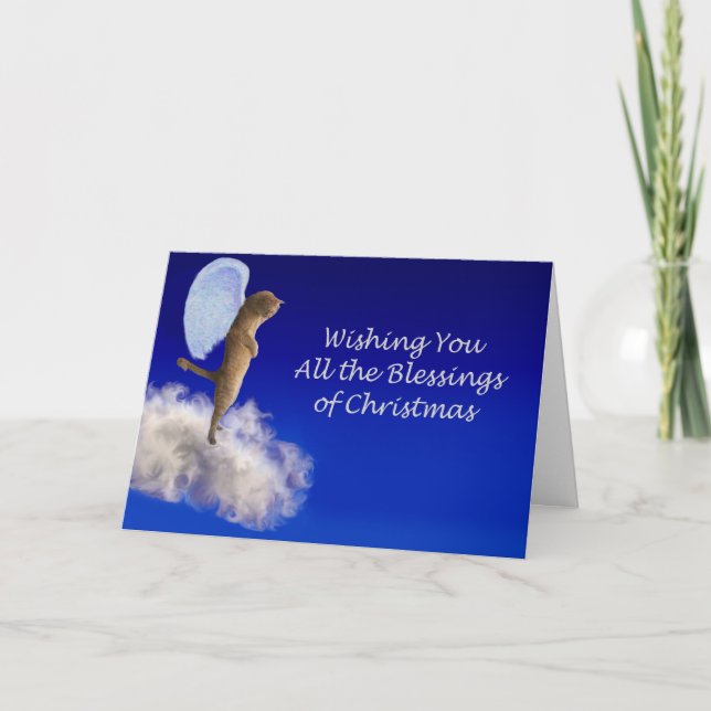 Cartes Pour Fêtes Annuelles un noël béni (Devant)