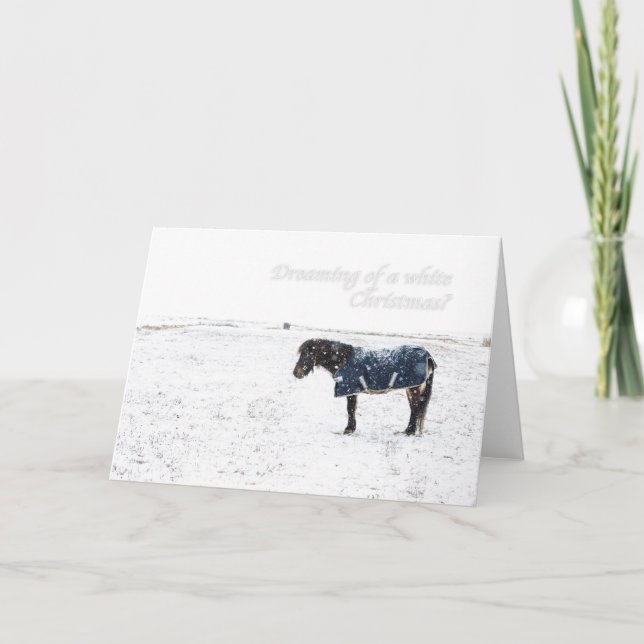 Cartes Pour Fêtes Annuelles Un Noël blanc ? (Devant)