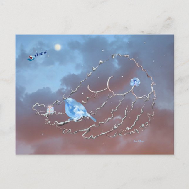 Cartes Pour Fêtes Annuelles Un Noël de Bluebird ! (Devant)