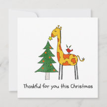 Un Noël de remerciement - Giraffe