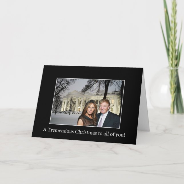 Cartes Pour Fêtes Annuelles Un Noël formidable de Donald et Melania (Devant)