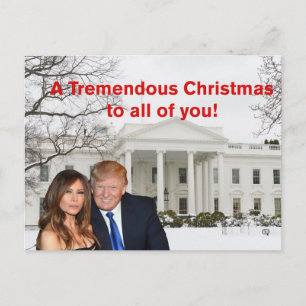 Cartes Pour Fêtes Annuelles Un Noël formidable de Donald et Melania