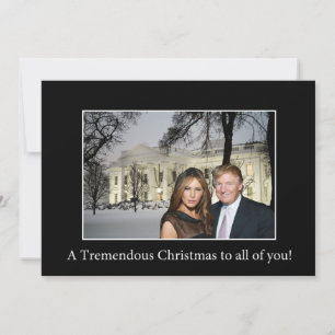 Cartes Pour Fêtes Annuelles un Noël formidable de Donald et Melania