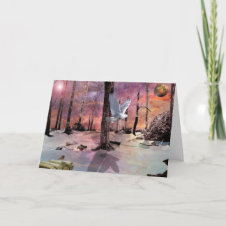 Cartes Pour Fêtes Annuelles Un Noël neigeux