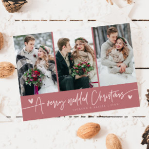 Cartes Pour Fêtes Annuelles Un Noël Tout Marié Nouvelle Photo Rose