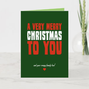 Cartes Pour Fêtes Annuelles Un Noël très Joyeux à vous