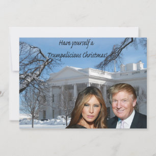 Cartes Pour Fêtes Annuelles Un noël Trumpalicious de Donald et Melania