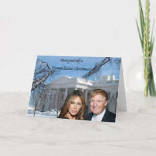 Cartes Pour Fêtes Annuelles Un noël Trumpalicious de Donald et Melania