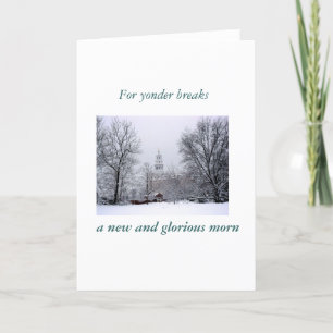 Cartes Pour Fêtes Annuelles Un nouveau et glorieux matin