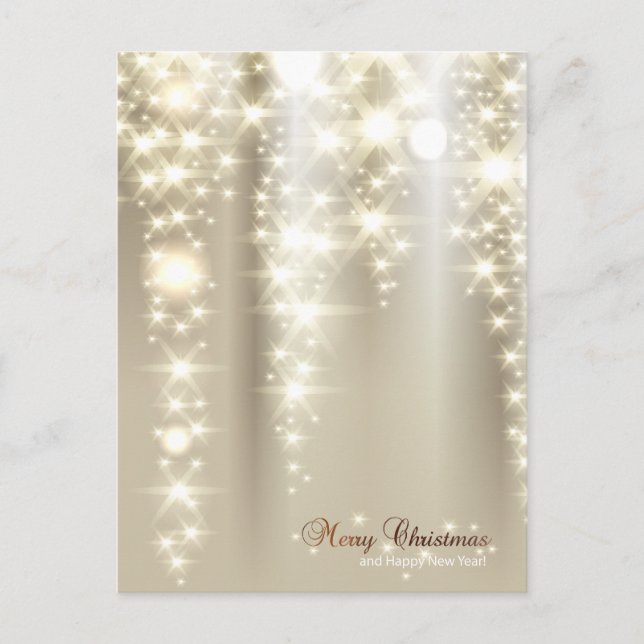 Cartes Pour Fêtes Annuelles Un parfum d'or et d'argent à Noël (Devant)