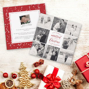 Cartes Pour Fêtes Annuelles Un petit Noël marié 8 Photo Mariage moderne
