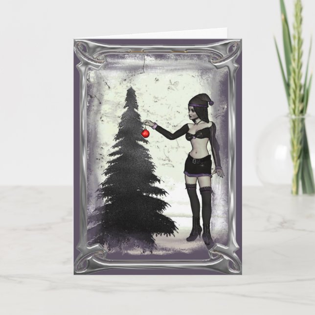 Cartes Pour Fêtes Annuelles Un peu d'esprit de Noël (Devant)