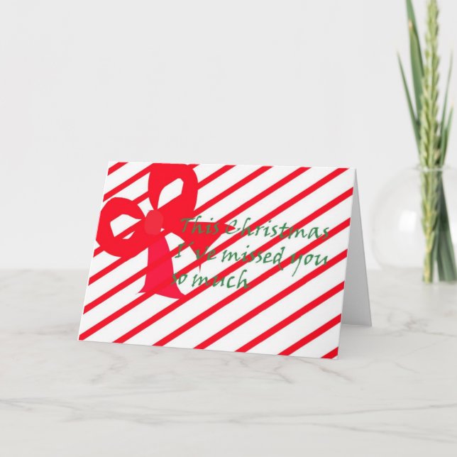 Cartes Pour Fêtes Annuelles Un présent pour mon Noël (Devant)