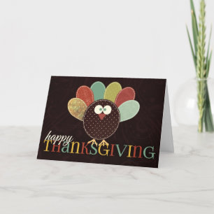 Cartes Pour Fêtes Annuelles Un seul écoutille Turquie Thankgiving