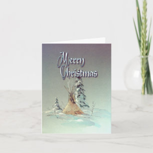 Cartes Pour Fêtes Annuelles UN SEUL TIPI JOYEZ NOËL par SHARON SHARPE