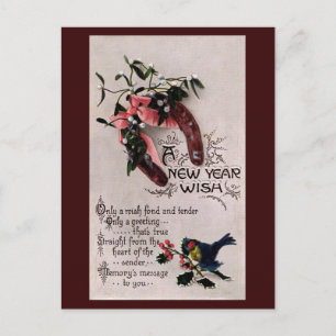 Cartes Pour Fêtes Annuelles Un souhait de nouvelle année