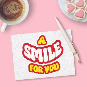 Cartes Pour Fêtes Annuelles Un Sourire Pour Vous Merci