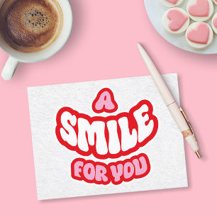 Cartes Pour Fêtes Annuelles Un Sourire Pour Vous Merci
