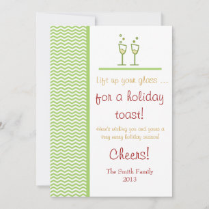 Cartes Pour Fêtes Annuelles Un toast de vacances