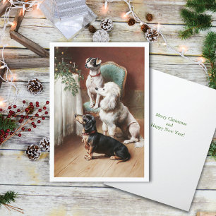 Cartes Pour Fêtes Annuelles Un traitement de Noël Carl Reichert