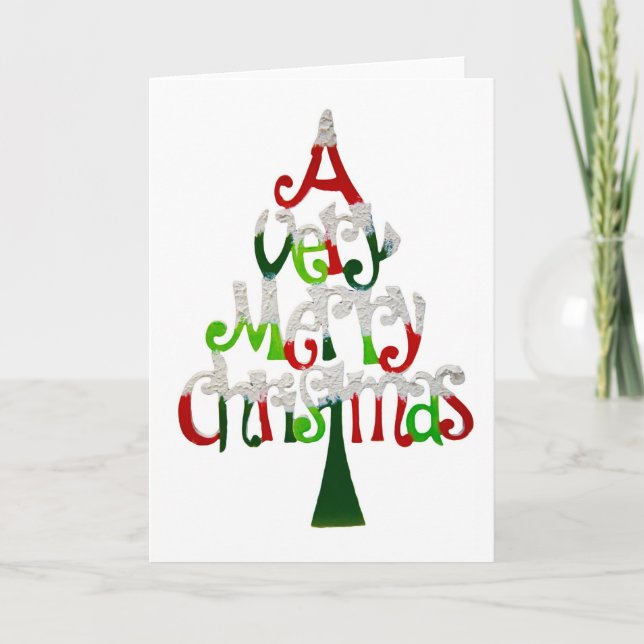 Cartes Pour Fêtes Annuelles Un très joyeux Noël (Devant)