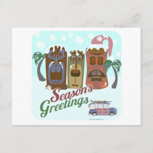Cartes Pour Fêtes Annuelles Un très Noël Tiki