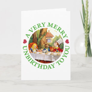 CARTES POUR FÊTES ANNUELLES UN UNBIRTHDAY TRÈS JOYEUX À VOUS !