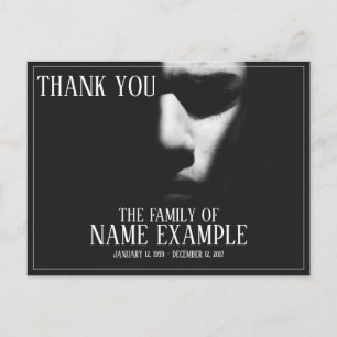 Cartes Pour Fêtes Annuelles Un visage endormi à mi-ombre