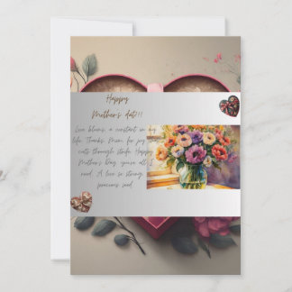 Cartes Pour Fêtes Annuelles Un vœu de la fête des mères