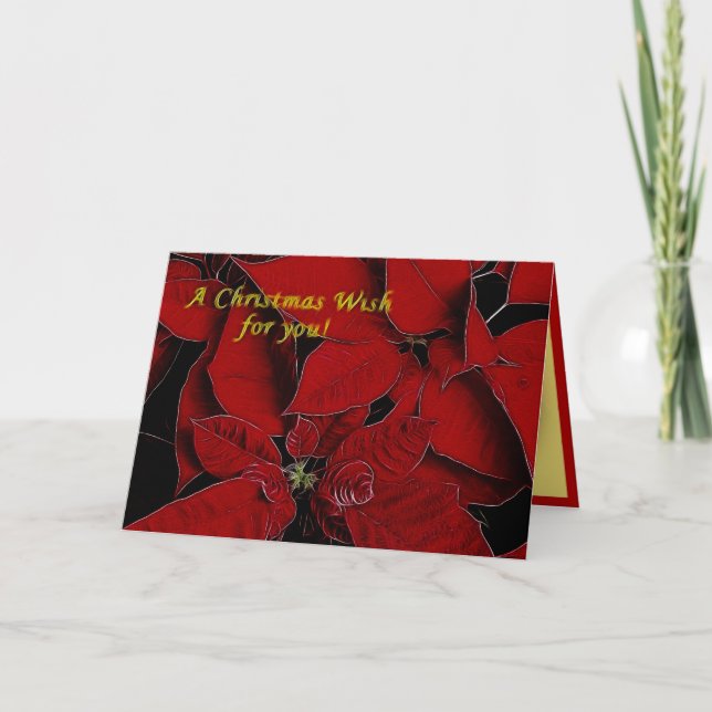 Cartes Pour Fêtes Annuelles Un voeu de Noël pour toi (Devant)