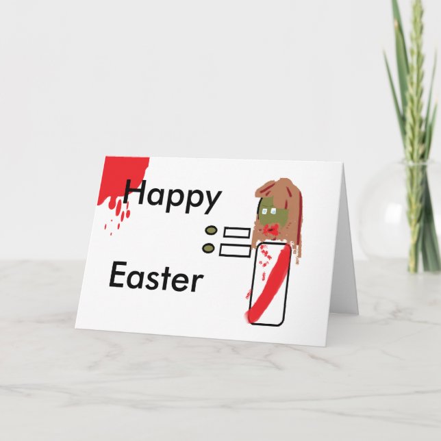 Cartes Pour Fêtes Annuelles Un zombie Jésus Pâques (Devant)