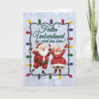 Cartes Pour Fêtes Annuelles Unburdened By What Has Been Christmas Card