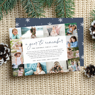 Cartes Pour Fêtes Annuelles Une année à retenir Année d'évaluation Collage p