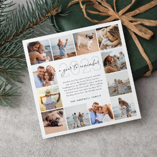 Cartes Pour Fêtes Annuelles Une année à retenir Année d'évaluation Collage p