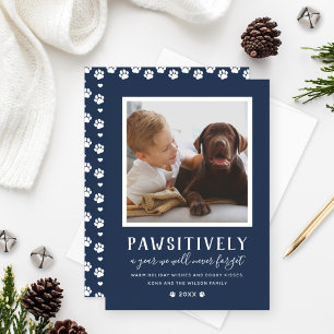 Cartes Pour Fêtes Annuelles Une année inoubliable photo de chien de marine