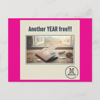 Cartes Pour Fêtes Annuelles Une autre année libre (F)