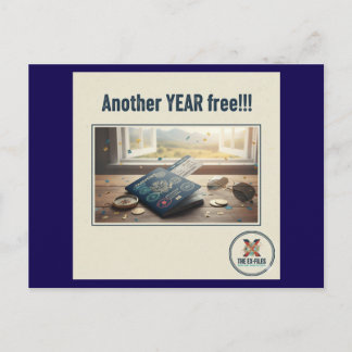 Cartes Pour Fêtes Annuelles Une autre année libre (M)