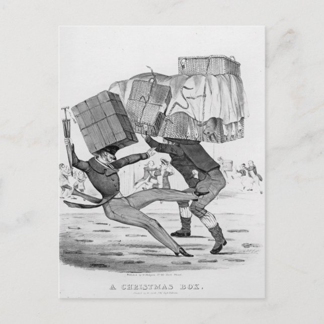 Cartes Pour Fêtes Annuelles Une boîte de Noël, 1836 (Devant)