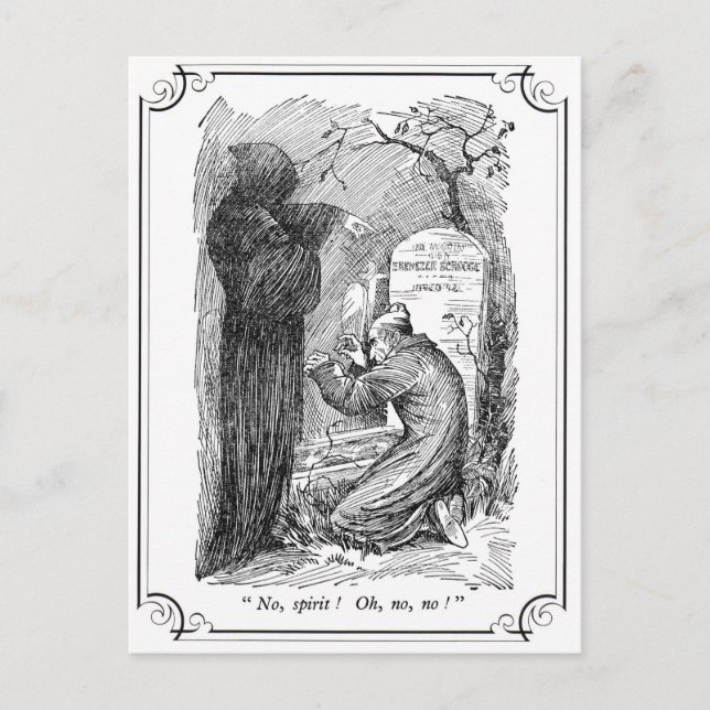 Cartes Pour Fêtes Annuelles Une Carol de Noël : Non, Esprit ! (Devant)