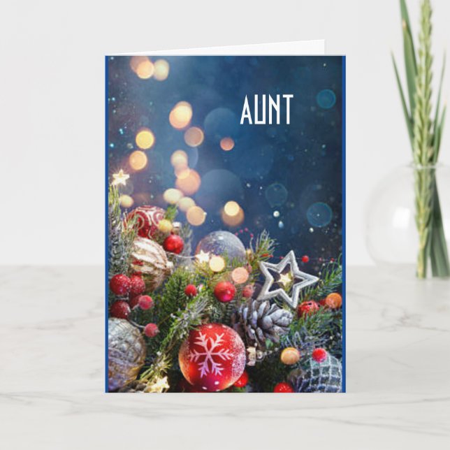 CARTES POUR FÊTES ANNUELLES UNE "CHANCE SPÉCIALE" À NOËL (Devant)