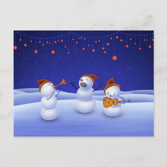 Cartes Pour Fêtes Annuelles Une chanson de Noël (Devant)