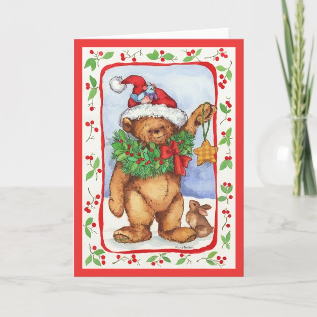 CARTES POUR FÊTES ANNUELLES UNE ÉTOILE (Devant)