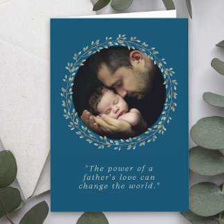 Cartes Pour Fêtes Annuelles Une Fête des pères photo personnalisée de l'amour 