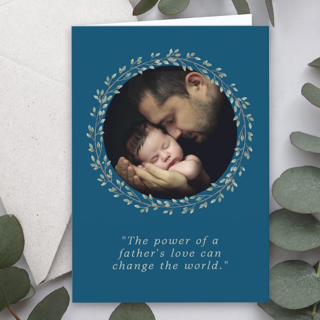 Cartes Pour Fêtes Annuelles Une Fête des pères photo personnalisée de l'amour  (Créateur téléchargé)