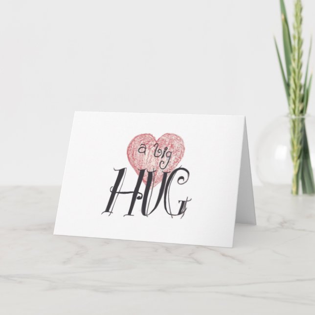 Cartes Pour Fêtes Annuelles Une grande étreinte (Devant)