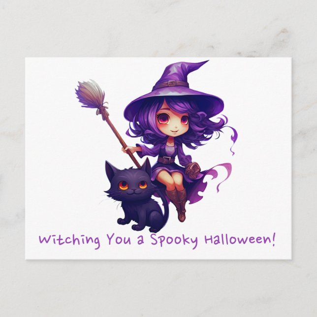 Cartes Pour Fêtes Annuelles Une Halloween Éffrayante (Devant)