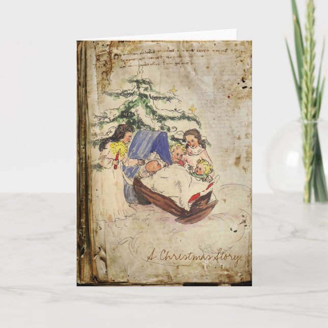 Cartes Pour Fêtes Annuelles Une histoire de Noël (Devant)