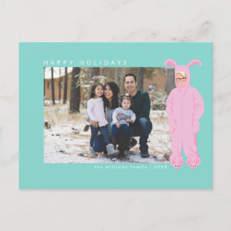 Cartes Pour Fêtes Annuelles Une histoire de Noël | Costume Ralphie Bunny - Pho